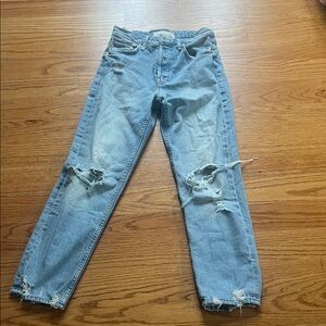 MOTHER Superior The Tomcat The Confession Distressed Boyfriend Jeans 25